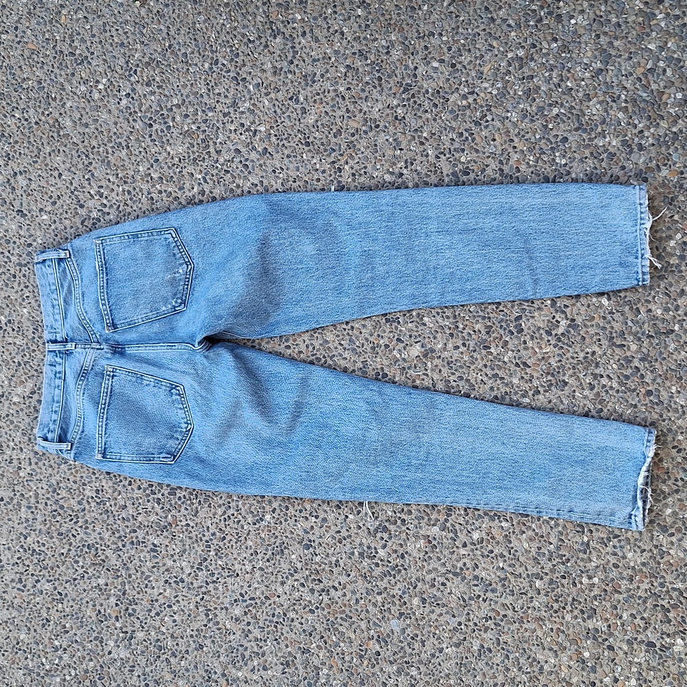 Agolde Fen High Rise distressed straight leg jeans size 25 - Picture 6 of 7